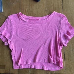 LF neon pink t shirt